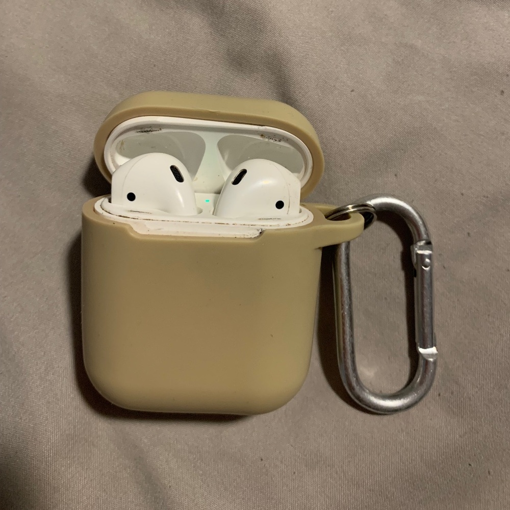 AirPods (2nd generation) with silicone case